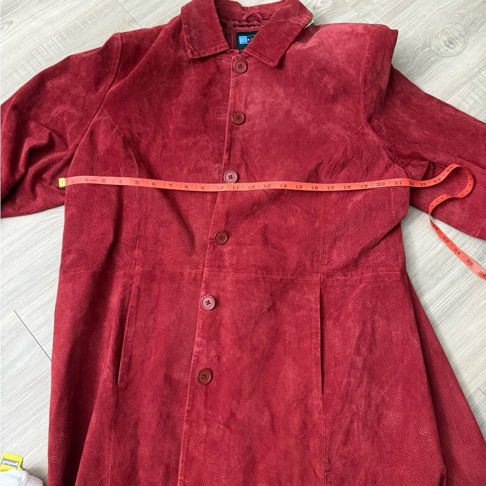 Relativity Vibrant Red Suede Jacket - image 5